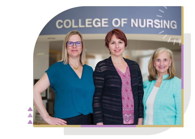 three female certified nurse-midwives