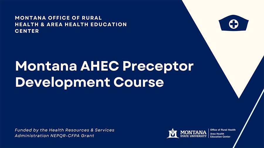 Montana AHEC preceptor
