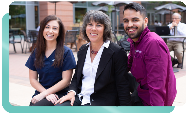 Student nurses with patient