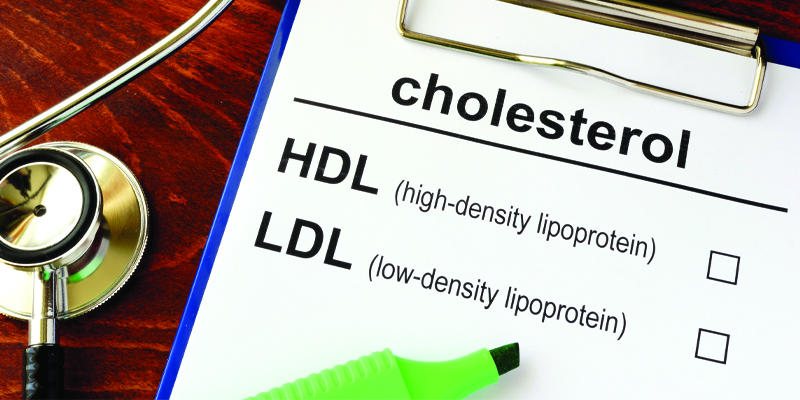 Check list graphic regarding cholesterol