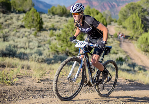 Clare Baker - Biking in Colorado