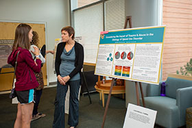 Linda Driscoll Powers presenting poster Linda Driscoll Powers presenting poster