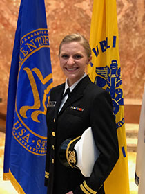 Erin Blau on active duty Erin Blau on active duty