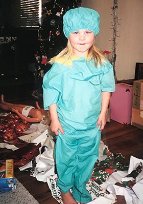 Heidenfelder in Scrubs at age 5