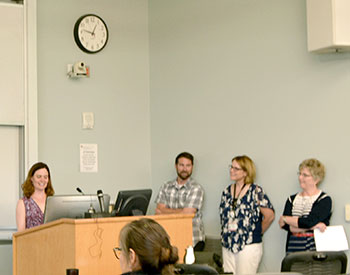 (Left to Right) Amy Artmann, Scott Harpin, Glenda Robertson and Amy Barton