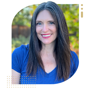 Smiling female headshot outdoors