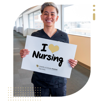 Student nurse holding 