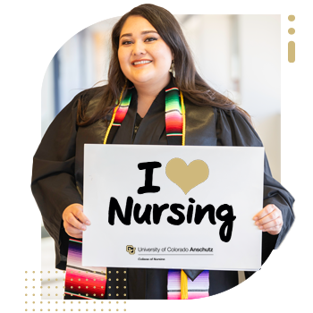 Female student holding 